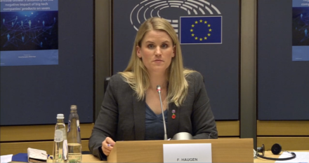 F. Haugen im EU-Parlament